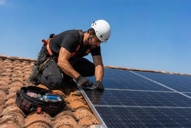 Maintenance et monitoring de panneaux solaires à Villetelle