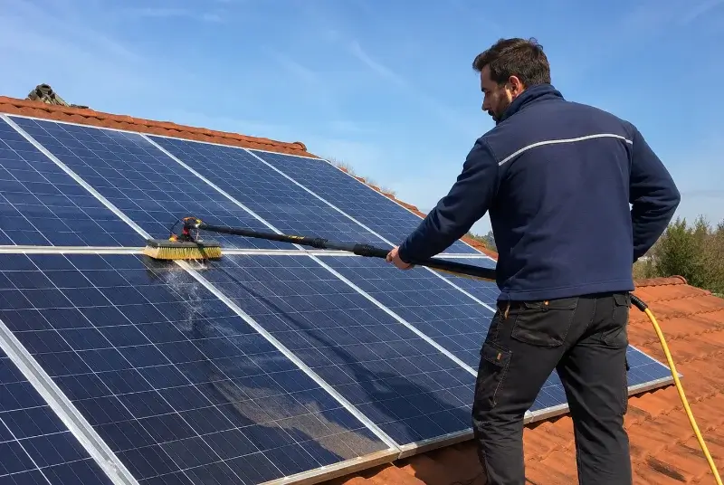 Nettoyage et entretien de panneaux solaires à Villetelle